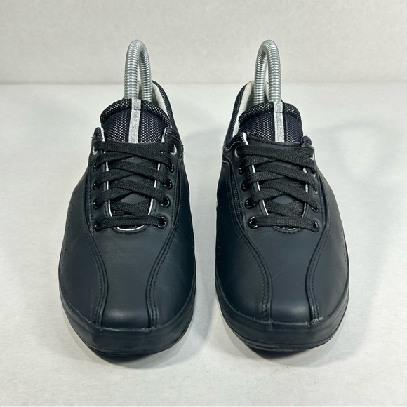Keds Leather Lace Up Comfort Casual Women's Size 6.5 Sneakers Shoes Solid Black - Picture 7 of 13